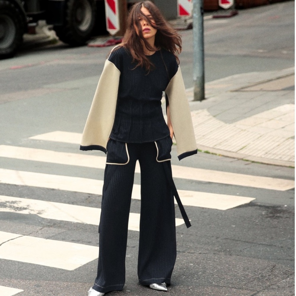 ZARA MIXED STRIPED PANTS